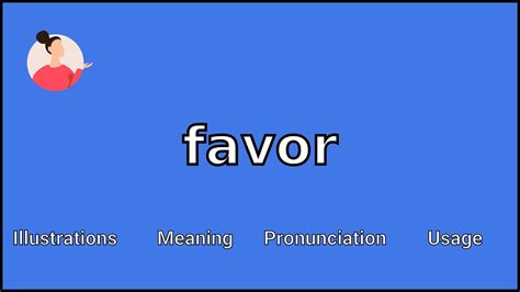 favor meaning in tagalog